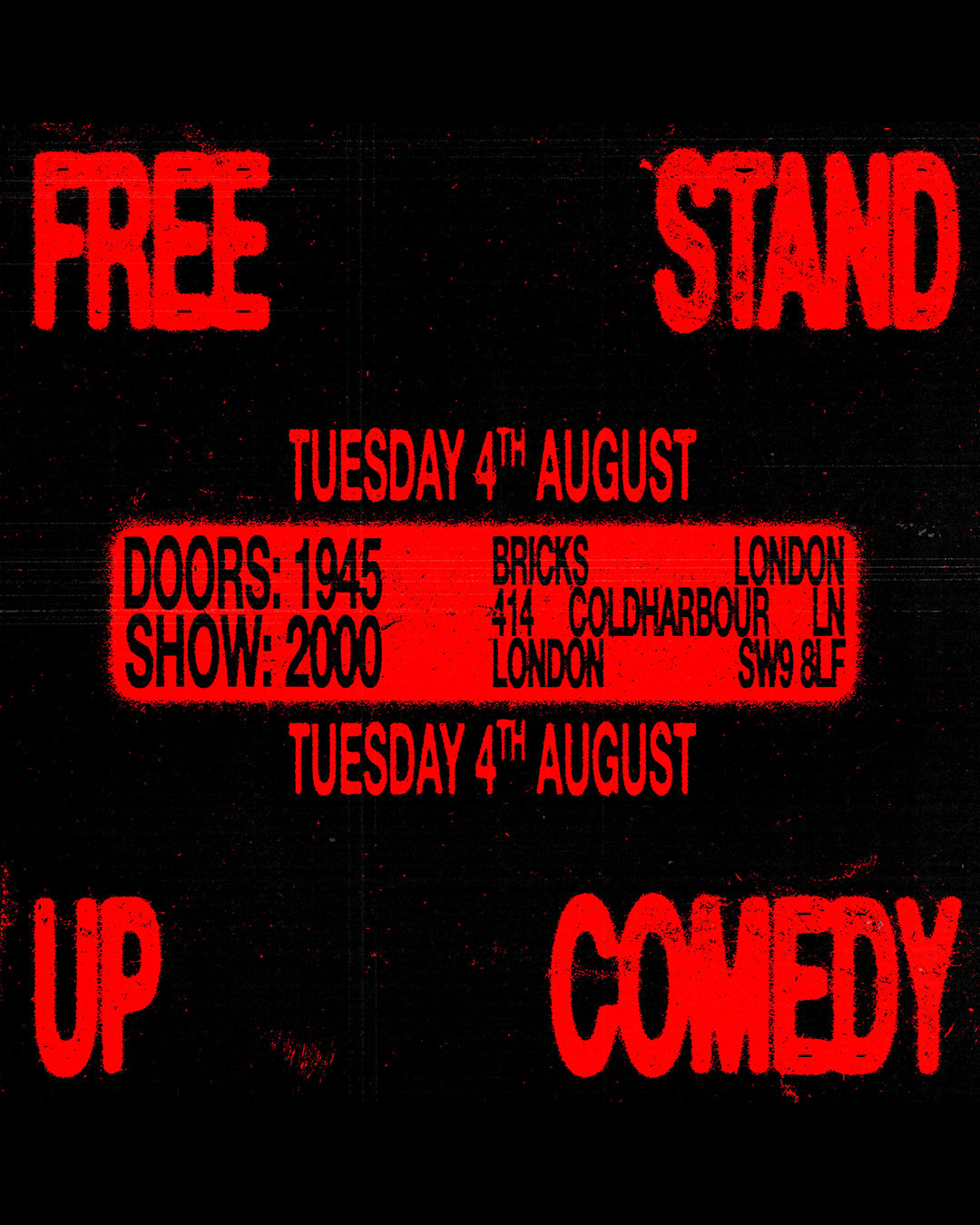*FREE ENTRY* Stand-Up Comedy