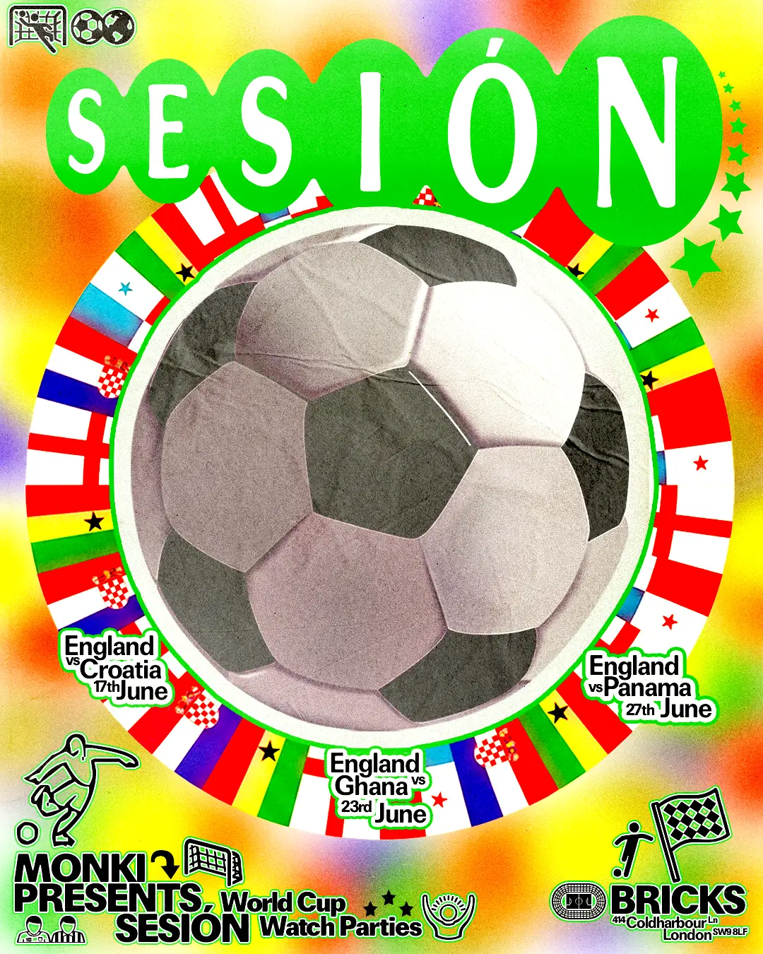 Monki presents: Sesión World Cup Party - England v Ghana