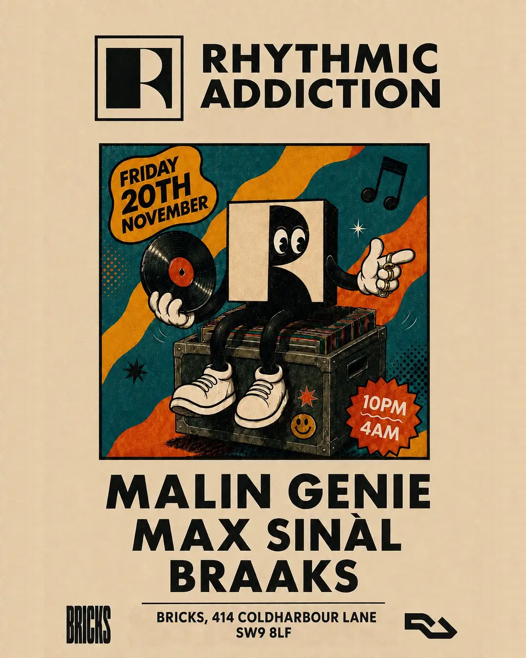 Rhythmic Addiction: Malin Genie, Max Sinal, Braaks